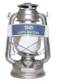 Lampa Naftowa 27x19 cm SREBRNA