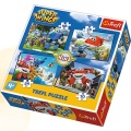 Puzzle 4 w 1 Odlotowa paczka - Super Wings