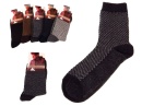 Skarpety męskie KWADRATY wełna Hong Yun Socks - 1 para