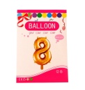 Balon foliowy CYFERKA 35 cm (złote, srebrne)